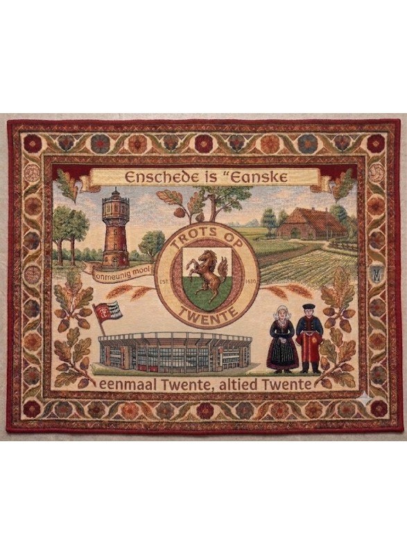 Twente Wandkleed / vloerkleed  Enschede "Eanske" - 78 x 118 cm