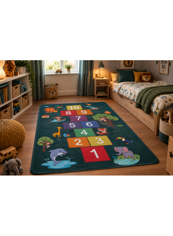 Educatief Speelkleed - Hinkelbaan & Dieren