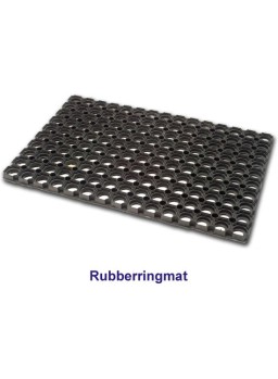Rubber ringmat - rubbermat - deurmat - 60 x 40 cm