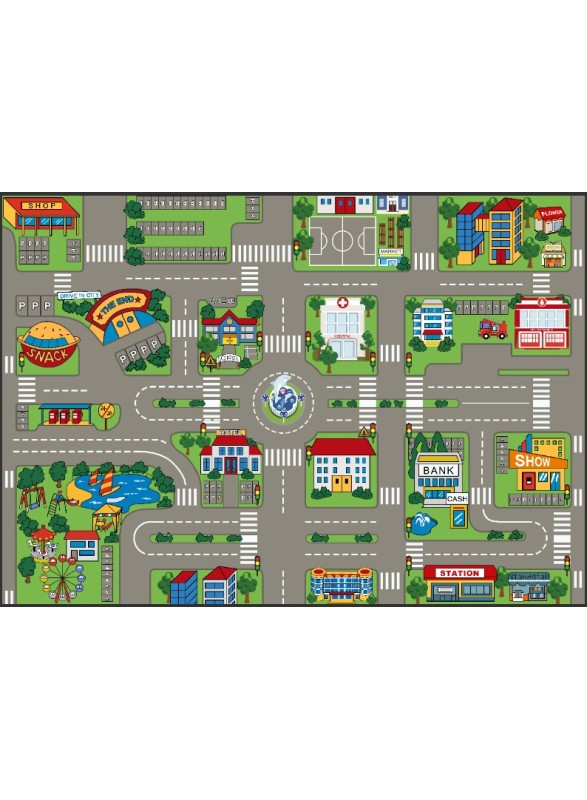 Speelkleed - city - speeltapijt - cityfun speelmat