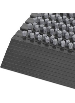 Outline Deurmat - Borstelmat - Buitenmat - 80 x 50 cm - Grijs - Slijtvaste deurmat voor buiten