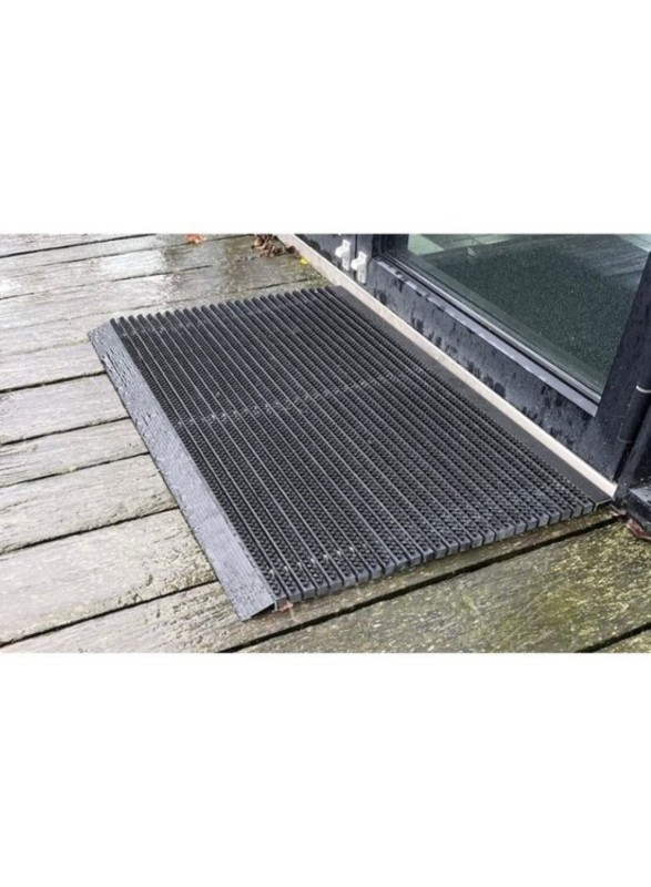 outline Deurmat - borstelmat - buitenmat - 40 x 60 cm - Antraciet