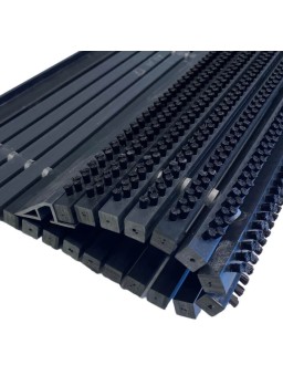 Outline Borstelmat - Buitenmat - deurmat - 50 x 80 cm - zwart - kunststof profiel