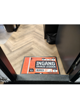 WK 2026 deurmat - droogloopmat - Ingang Oranje Legioen 45 x 75 cm
