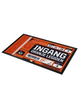 WK 2026 deurmat - droogloopmat - Ingang Oranje Legioen 45 x 75 cm