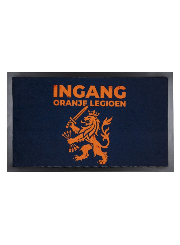 WK 2026 deurmat - droogloopmat - schoonloopmat - ingang oranje leeuw - 45 x 75 cm
