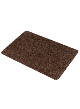 Deurmat Aquastop - 100 x 150 cm - Katoen - Antraciet - - Wasbaar